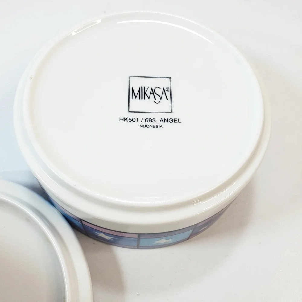 Mikasa Angel Trinket Jewelry Box Porcelain 5